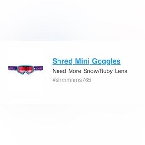 Shred kids goggles